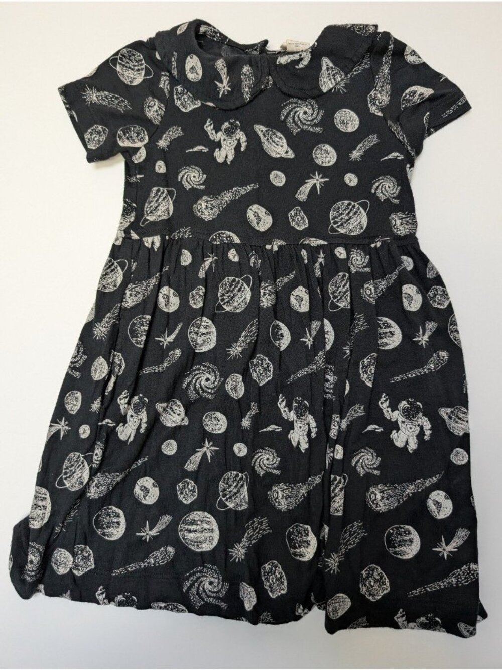 Kate Quinn Space Peter Pan Collar Dress 2T Modal Spooky Short Sleeve